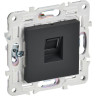 Розетка компьютерная RJ45 кат.5E IEK SKANDY SK-K01G графит SK-K10-1-K53